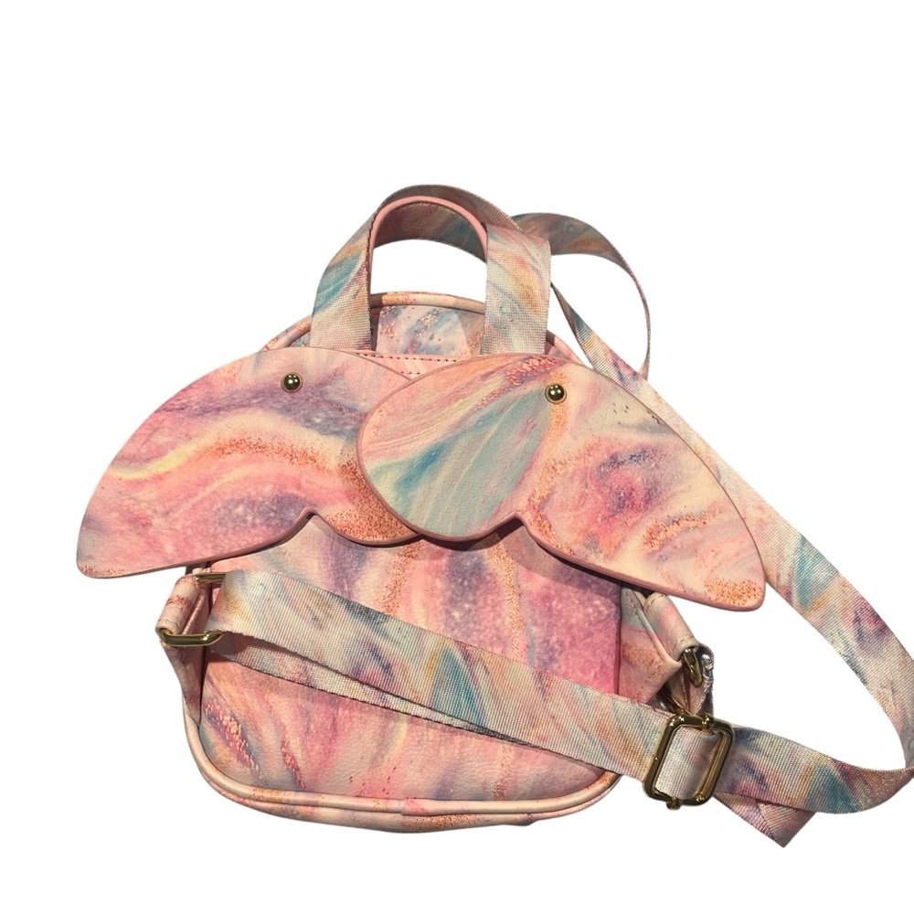 Betsy Johnson Pastel Pink Blue Small Butterfly Wings Backpack‎ Bag Fairy Wings - Picture 4 of 10